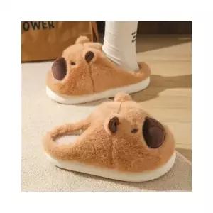 루미나D 여성 겨울 카피바라슬리퍼 털실내화 거실화 방한화 동물