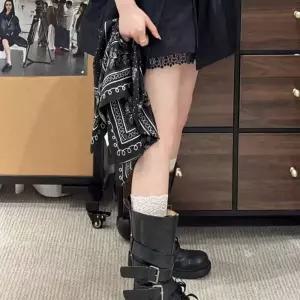 라이딩부츠 35 동호회 슈즈 블랙 바이크 숏부츠 오토바이부츠