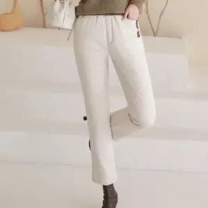 겨울 여성 기모 골프 팬츠 엄마바지 솜조거 패딩 누빔 여자 오리털 와이드 골프복