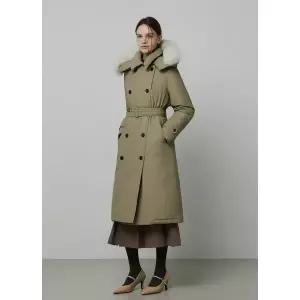 잇미샤 폭스 퍼 트렌치 롱 구스다운 패딩 코트 ITPCYPD310 895828