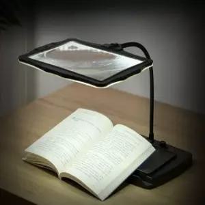 휴대용 LED 독서 확대경 돋보기 대형 책갈피 생활용 독서 지원 기기