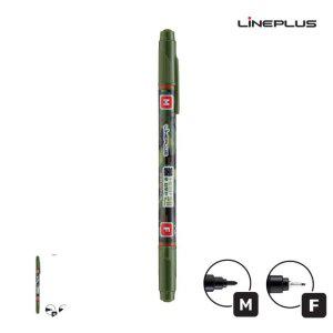 각인 고급볼펜 선물 필기구 판촉물 물로 지우는 수성 OHP펜 MF 12개입 빨강색