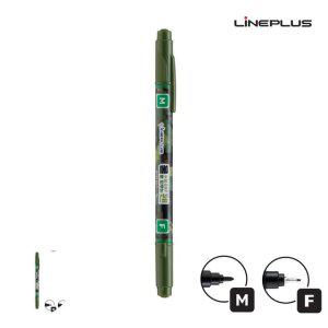 각인 고급볼펜 선물 필기구 판촉물 물로 지우는 수성 OHP펜 MF 12개입 초록색