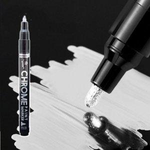 펜 리퀴드 크롬 3mm 메탈릭 광택 도색용 마커 페인트