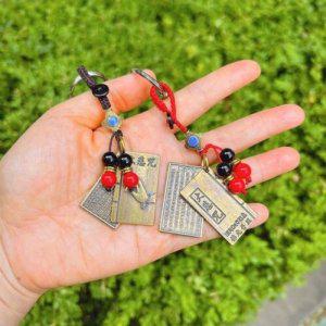 능엄주 황동키링 열쇠고리 부적 부적열쇠고리 선물 능