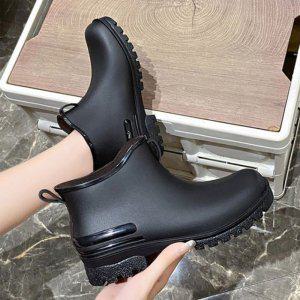 캐주얼 풋웨어 숏길이우천용 생활방수 부츠슈즈 커플상품 레인장화 경량감 우천 컴포트