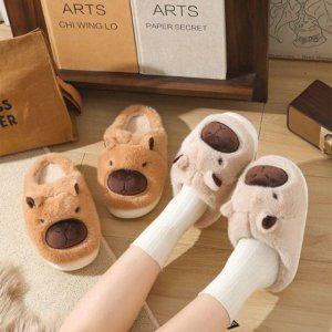 동절기 실내사용 오피스 캐릭터디자인 머스트해브 실내용신발 홈슬리퍼 퍼슬리퍼 방한기능 동절기이지슈즈