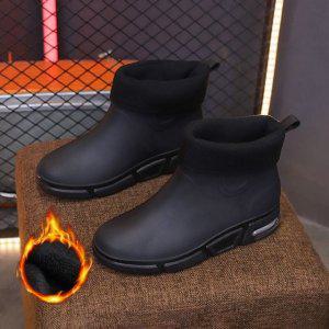 프리미엄 남성용 겨울용방한신발 기모원단 첼시스타일 방수부츠 슈즈 TAIN28N