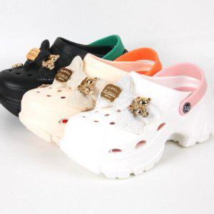 자체브랜드 여성용 7cm 키높이굽스펀지 실내화 아쿠아활동 심플 아쿠아용슈즈