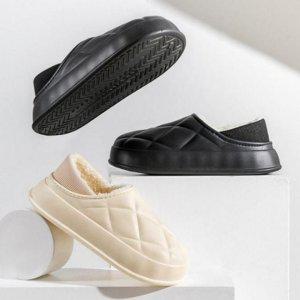 모던 보온 패딩소재퍼실내화 EVA폼소재 양모소재 이지슈즈 윈터 오피스용 학교용