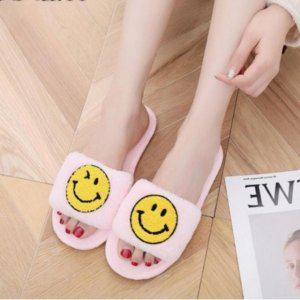 프리미엄 스마일 겨울슬리퍼 공용디자인 커플용 방한용퍼안감 슬리퍼 이지슈즈