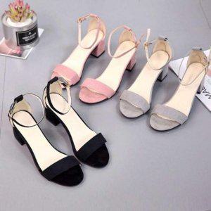 우먼 미들굽 서머 슈즈발목끈 트렌디 원피스 패션슈즈 여성화 해변 쐐기굽 우먼 신발센달