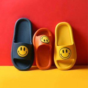 비비드 스마일 슬리퍼/모던 하우스정숙설계 거실화/발편한 호텔용 슬리퍼/물 때 안끼는 올데이 베란다 워터