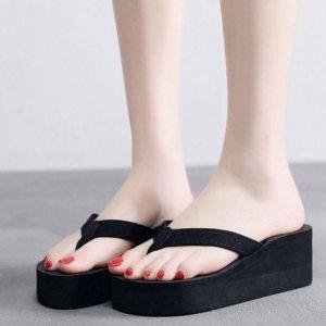 통굽힐 스타일링 힐업 우먼 웨지힐 컴포트 조리형샌들 실내화 베스트 커플상품물고기 EVA소재 근무공간 내