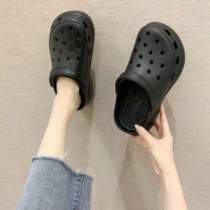 여자 힐업 플랫굽 슬리퍼형슈즈 이지슈즈 러버통풍 컴포트 방수성 여름시즌 휴 플랫슈즈 블로퍼슈즈