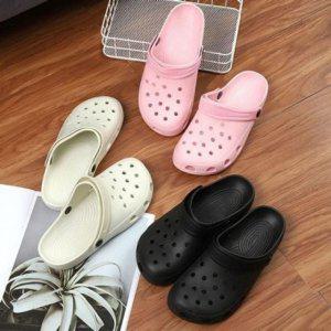 여자 플랫굽 올데이 슬리퍼형슈즈 홈슬리퍼 러버솔재질 통풍 방수기능 하절기 휴가 플랫슈즈 블로퍼슈즈