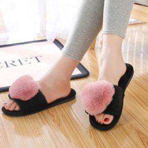 모던 (엠에스)24020 하트 실내화/캐릭터실내화/털실내화/사무실슬리퍼/실내슬리퍼