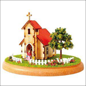 오르골시계 오르골 인테리어소품 디오라마미니하우