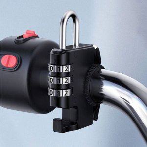 자전거 도난방지 자물쇠 킥보드 3열 잠금 번호키 방수