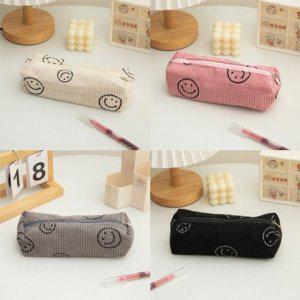 대학생 스마일 사각 고등학생 필통 고급 파우치 천필