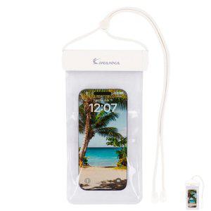 핸드폰방수팩 힙색 수영 수영장 바다 워터파크 방수팩 심플 화이트 케이스 핸드폰 스마트폰