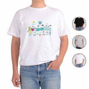 반팔티셔츠 내가 있는 곳이 수영장 그림 다양한색상 전사이즈