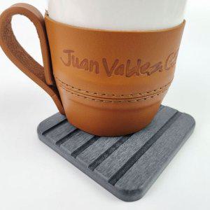 규조토 컵받침 사각형 세라믹 코스터 물기 흡수