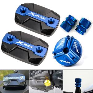 YAMAHA XMAX 250 300 XMAX300 XMAX250 2017-2025 오토바이 액세서리 브레이크 유체 탱크 유체 저장소 커버 오일 필러 캡