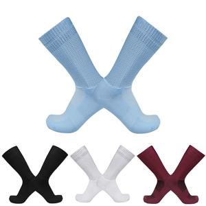 새로운 여름 에어로 자전거 팀 사이클링 양말 실리카 젤 미끄럼 방지 통기성 프로 레이싱 스포츠 양말 남성 여성 Calcetines Ciclismo