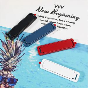 울트라 얇은 미니 금속 접는 휴대 전화 홀더 스탠드 합금 보이지 않는 휴대용 전화 킥 스탠드 브래킷 데스크탑 전화 홀더