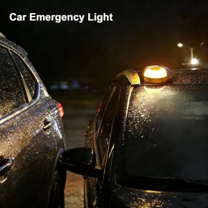 자동차 비상등 신호 V16 도움 요청 플래싱 비콘 라이트 USB 충전식 자석 유도 스트로브 플래싱 경고등