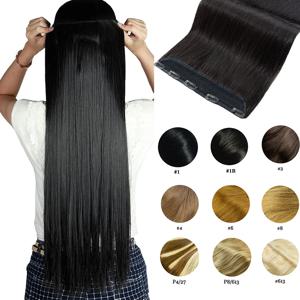 클립 인 원피스 스트레이트 10인치 5클립 인간 모발 연장 브라질 레미 헤어피스 클립 인 헤어 익스텐션 내추럴