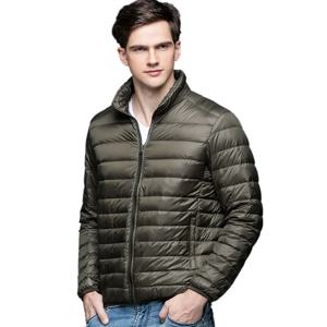 새로운 가을 겨울 남자 90% 오리 다운 재킷 초경량 얇은 S-3XL 봄 재킷 남자 스탠드 칼라 겉옷 코트
