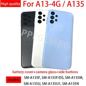 삼성 갤럭시 A13 4G 2022 A135 전화 하우징 섀시 배터리 뒷면 커버 후면 뚜껑 도어 카메라 렌즈 수리 부품에 대한 새로운 A13 케이스