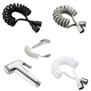 휴대용 물 화장실 비데 분무기 유연한 스프링 샤워 헤드 호스 튜브 전화선 소프트 호스 욕실 액세서리