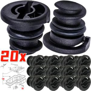 10/20개 06L 103801   엔진 오일 드레인 플러그 나사 캡 섬프 팬 너트 볼트 블랙 New Audi A4L/Q5 폭스바겐 골프 Passat