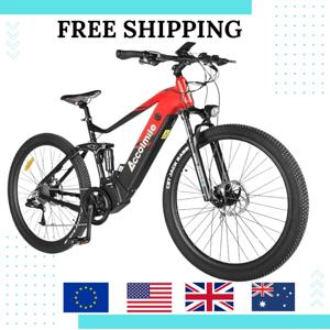 27.5인치 29인치 전기 자전거, 250W 중간 모터 BBS01B, 48V 624Wh 리튬이온 배터리, 풀 서스펜션 전기 산악 자전거