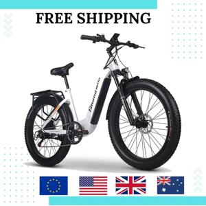 MX06 전기 산악 자전거 1000W 고출력 48V 리튬 배터리 7단 26인치 팻 타이어 유럽 창고