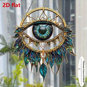 1pcs2D 꿈꾸는 악마 눈 벽 장식은 이상적인 집과 정원 장식이며 가족과 친구를 위한 이상적인 선물입니다.