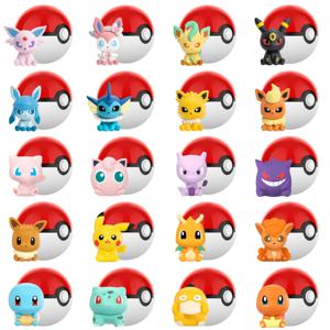 포켓몬 애니메이션 포켓볼 액션 피규어 미니 인형 드래고니트 실비언 겐가르 벌픽스 정품 오리지널 모델 장식 장난감 선물