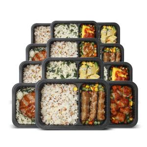 더 건강한 냉동 도시락 6종 12팩 대용량 영양밥 간편식 전자레인지 간편조리