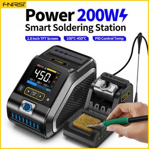 FNIRSI DWS-200 납땜 스테이션 200W C210 C245 납땜 도움 손 전자 용접 재 작업 스테이션과 납땜 인두 핸들
