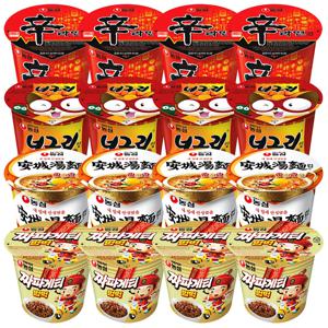 컵라면 소컵 세트(농심신라면4개+너구리얼큰한맛4개+안성탕면4개+짜파게티범벅4개)