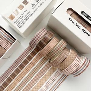 8PCS Washi 테이프 공예에 대 한 빈티지 Washi 테이프 저널링 일기에 대 한 애완 동물 롤 마스킹 테이프 세트 일본 와이드 Washi 테이프 HZJD02