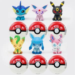FUNISM 포켓몬 미니 피규어 포켓볼 블라인드 박스 장난감 작은 모험 시리즈 2 이브이 가족 애니메이션 피규어 어린이 크리스마스 선물
