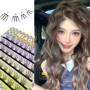 WINKLURE JIWOO 동일 스타일 속눈썹 클러스터 코믹 속눈썹 클러스터 자연스러운 코스프레 인조 속눈썹 쇼핑 데이트 여행용