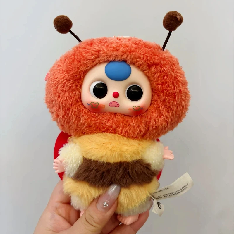 베이비 쓰리 엘프 시리즈 플러시 블라인드 박스 장난감 귀여운 동물 인형 가방 장식 펜던트 열쇠고리 사무실 동반자 소녀 미스터리 선물