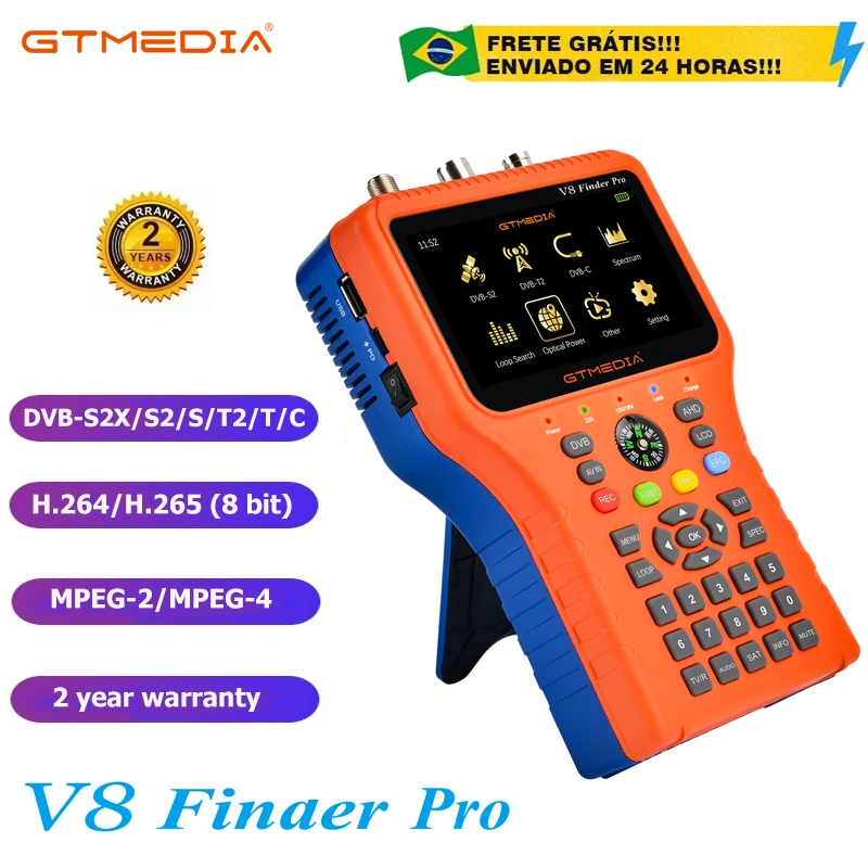 GTMEDIA V8 파인더 PRO 2 위성 신호 파인더 DVB-S2X/S2/S/T2/T/C AHD H.265 미터 위성 100% 원본
