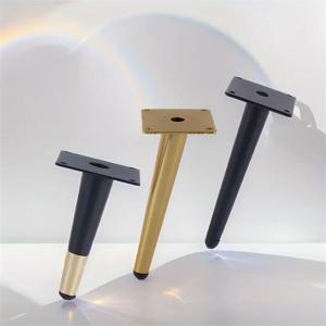 4pcs 가구 다리 비스듬한 원추형 금속 다리 매트 세기 중반 스타일 가구 피트 소파 캐비닛 테이블 의자 찬장 DIY