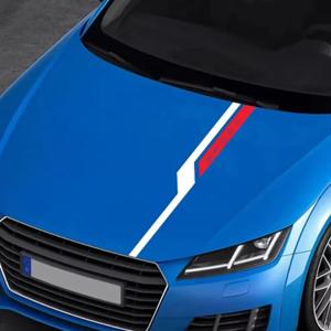 100x10cm 자동차 후드 보닛 스티커 아우디 BMW 닛산 토요타 지프 현대 DIY 스포츠 자동차 튜닝 데코 데칼
